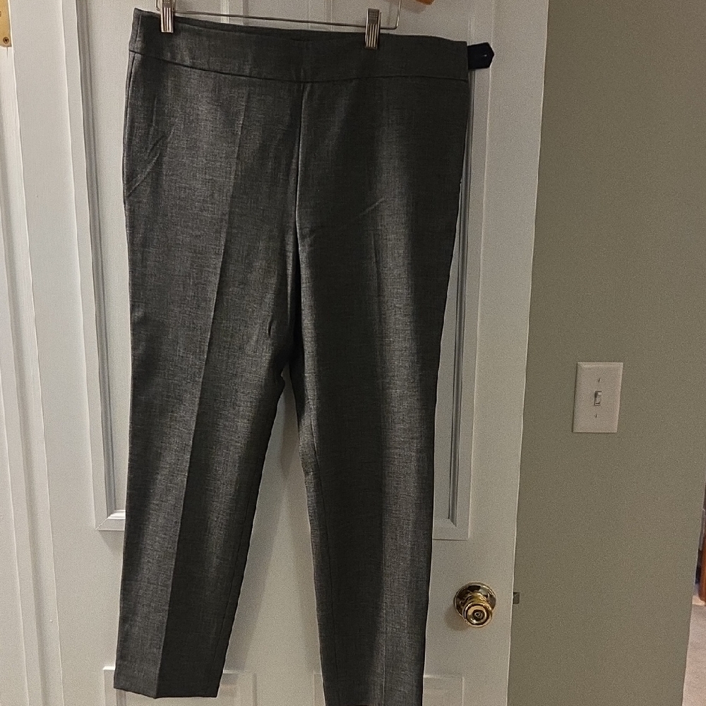 Talbots Charcoal Textured Trousers